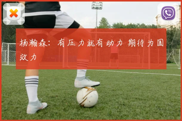 杨瀚森：有压力就有动力 期待为国效力